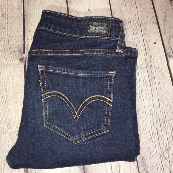 Levi’s 535 Denim Leggings silver tab Sz 5 - Picture 2 of 7